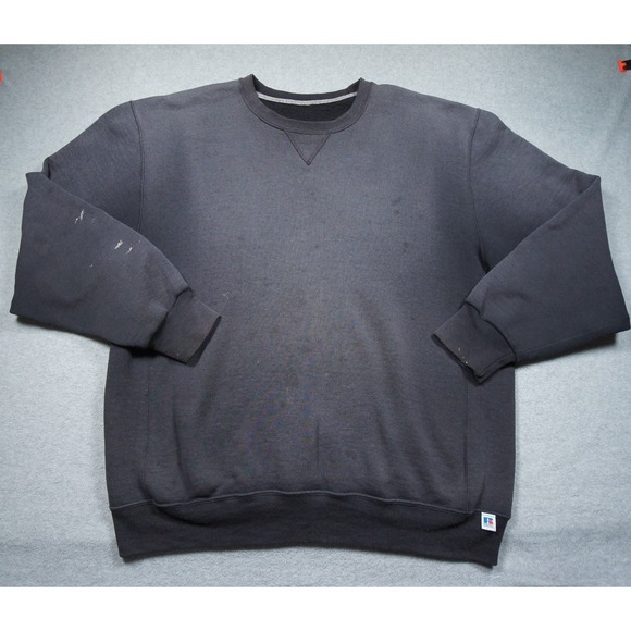 Russell Athletic Other - Russell Athletic Sweatshirt Mens XL Black Crewneck Pullover Sweater Faded
